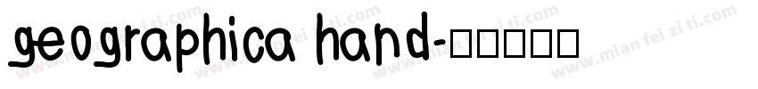 geographica hand字体转换
